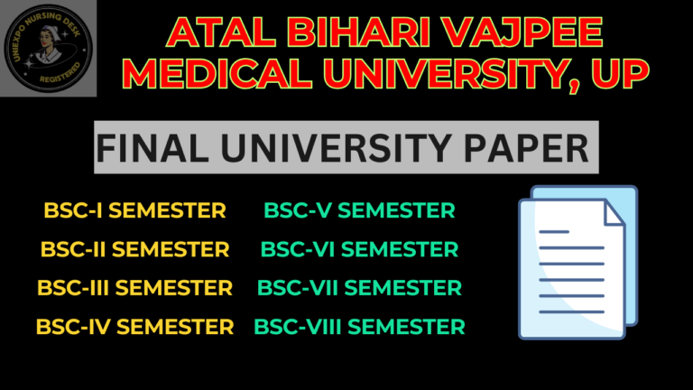 BSC (N)-Previous paper-ABVMU. UP